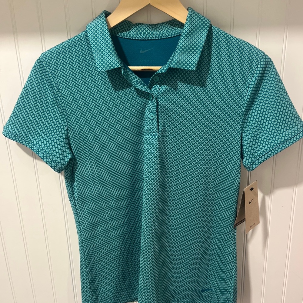 Nike Victory Dri-Fit Golf Polo Short/Slv Women’s - Small -Teal Spruce - NWT $55